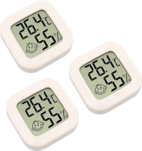 Ensemble De 3 Mini Thermomètre D'ambiance Numérique Hygromètre Humidité Température Écran Lcd Capteur Bluetooth Thermomètre Sans Fil 