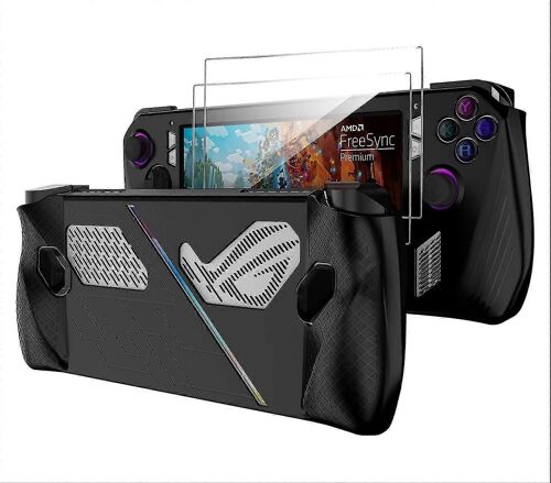 Housse De Protection Compatible Asus Rog Ally Avec 2 Protection D¿Écran En Verre Trempé Tpu Soft Bumper Case Antichoc