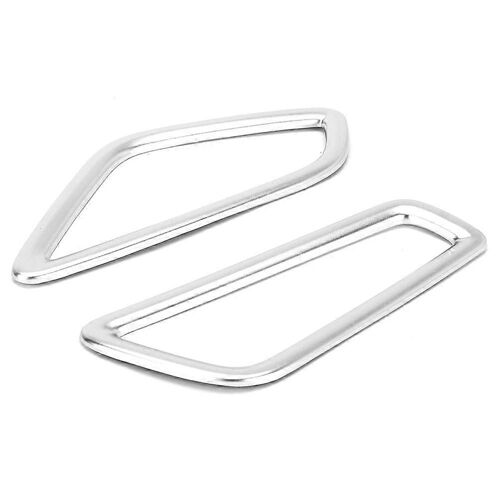 2pcs Argent Abs Avant Supérieur Bouche D'aération Sortie Autocollant Convient Pour Hyundai Elantra 2018-2019