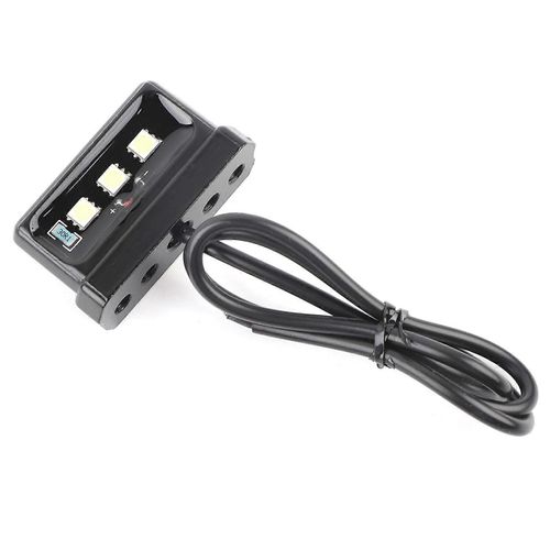 Feu Arrière Led Universel Pour Plaque D'immatriculation De Moto,Compatible Avec Tous Les Modèles De Motos (Noir)
