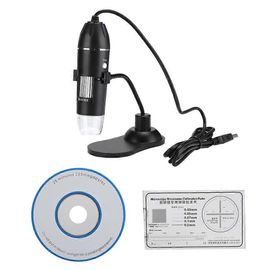 Microscope USB numérique portable à support 1000X avec 8 lumières de remplissage LED intégrées pour Windows / MAC