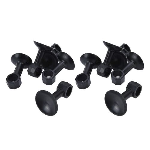 10Pcs rond en caoutchouc butée de porte de machine à laver support de porte support d'hélice pour le type de chargement frontNoir