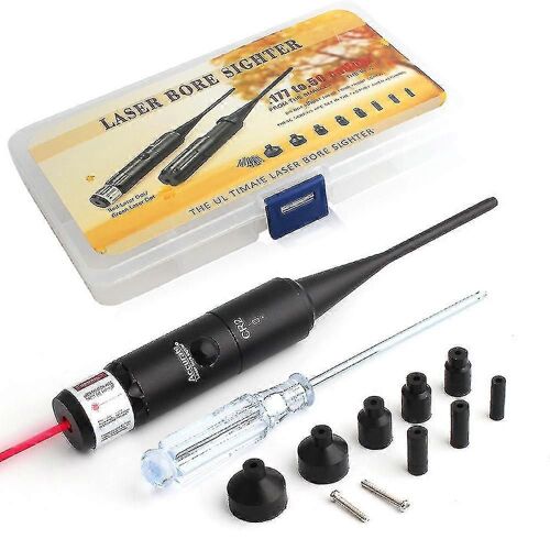 2024 Calibrateur laser Calibrateur en alliage d'aluminium Calibrateur laser sans tour Adaptateur réglable à 8 trous pour calibre 0,177 à 0,50