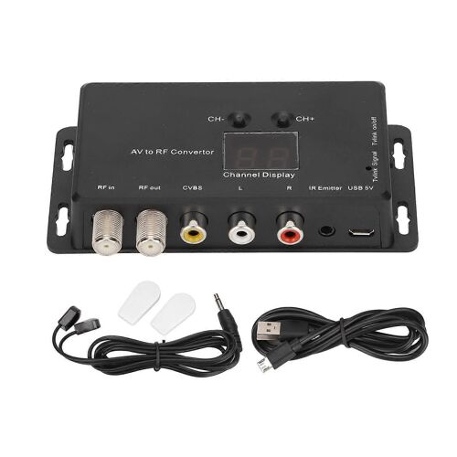 Modulateur TV Link Support réglable Convertisseur AV vers RF PAL NTSC pour décodeurs et sources A V