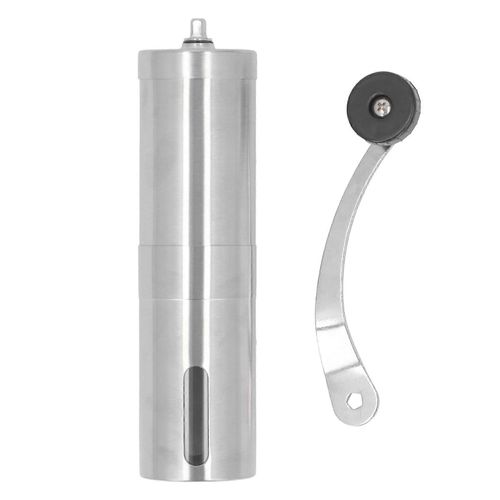 Moulin À Café Manuel En Acier Inoxydable À Meule Conique Avec Manivelle Réglages Réglables Fins À Grossiers Pour Les Voyages En Camping