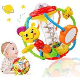 Jouet Bebe 6 Mois Fille Garçon,Jouet De Motricité Jouet Bebe 3 6 7 8 9 10 12 Mois,Hochet Bebe Boule 1 Fille Garçon