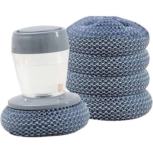 Brosse vaisselle,Brosse de Paume de Distribution de Savon de Cuisine,Brosse de Nettoyage multifonctionnelle avec détergent