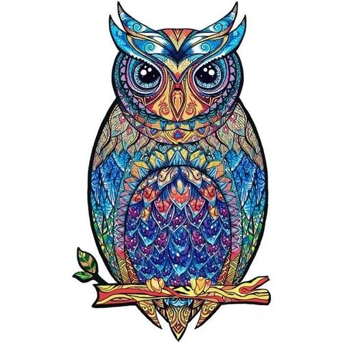 Puzzle En Bois Animal Hibou - Zgeer - 156 Pièces - Adulte - Animaux - Intérieur