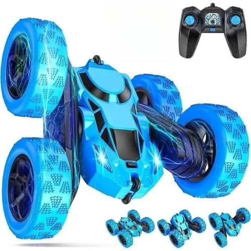Voiture télécommandée - 4WD RC - Rotation à 360° - Marque - Modèle - LED rechargeables