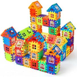 Jouet de bloc de construction - ABIL - Maison - 140 pièces - Panneau de fenêtre - Pour enfants à partir de 3 ans