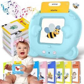 Jouet Tablette Enfant Cadeau, 224 Mots Cartes Flash Parlantes Françaisavec Cartes 112 Feuilles ,Jeux éducatifs 1 2 3 4 5 6 Ans