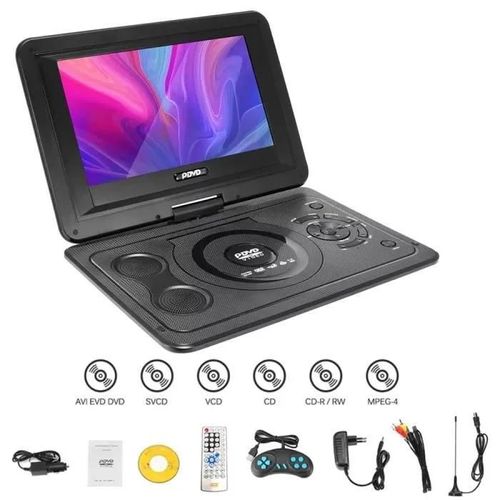 Lecteur DVD Portable de 13.9\ pour la Voiture et Les Enfants écran pivotant HD de 10.1\avec Protection de la Vue Haut-parleurs stéré