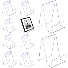 Présentoirs De Livre En Acrylique, 10 Pièces Support Livre Transparent