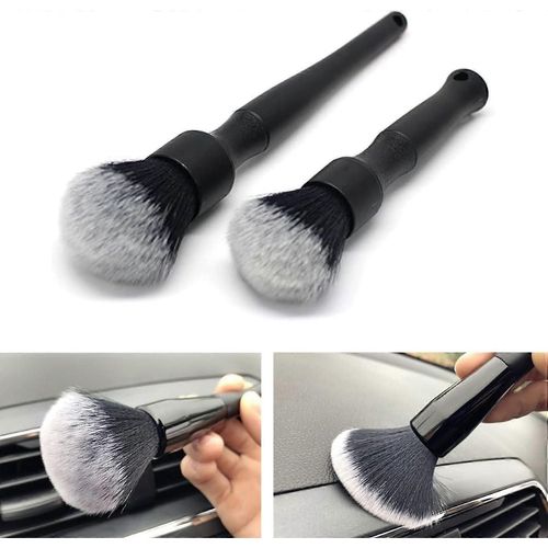 Brosse De Nettoyage De Voiture 2 Pièces,Ensemble De Brosses De Nettoyage De Détail,Brosse