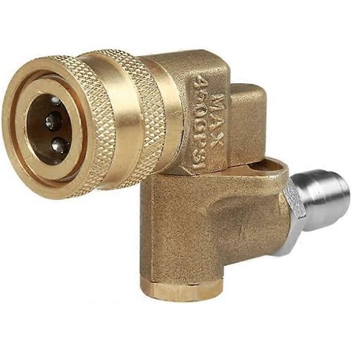 Raccord pivotant pour nettoyeur haute pression de 0,6 po avec connecteur rapide et adaptateur pour fixer l'outil de nettoyage du raccord pivotant