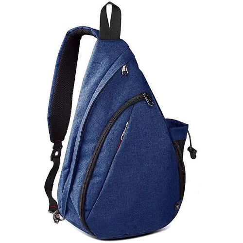 Sac à bandoulière - Sac à dos de voyage/d'extérieur pour femmes et hommes (bleu foncé)