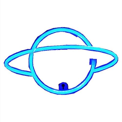 Enseigne Au Néon Led Planète Néon Lumière Nuage Éclair Led Applique Murale Décor Mural Batterie/Usb Alimenté Par Batterie