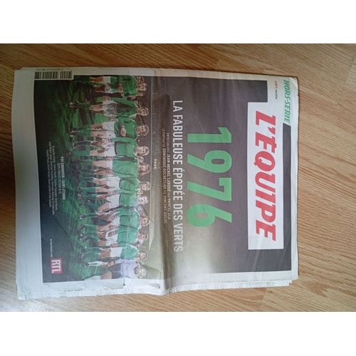Journal L'Equipe Mai 2016 Hors Serie La Fabuleuse Epopee Des Verts 1976 Asse