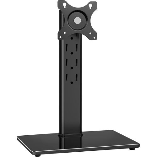 Support Ecran PC pour Moniteur jusqu'à 32 Pouces Pied Bras de Moniteur pour Bureau Inclinaison/Rotation/Réglable en Hauteur