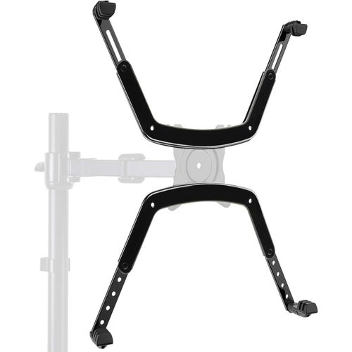 Kit de Montage de Bras pour Écran LCD LED OLED 17" - 27" sans Trous VESA - Supports de Moniteur Existants avec Plaque VESA de 75 mm