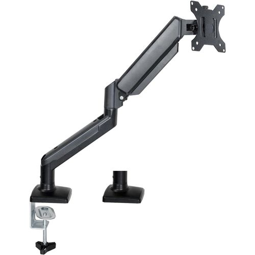 Support de moniteur avec vérin à gaz - Entièrement mobile - Bras de moniteur avec ressort à gaz - Réglable en hauteur en continu