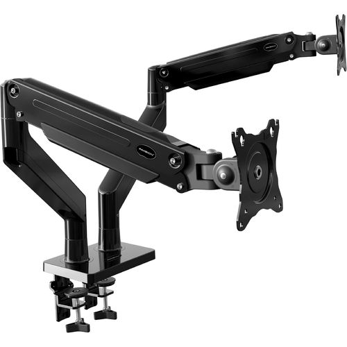 ChenQuanSarl-Support Écran Pc 2 Écran Pour 24 À 35 Pouces, Réglable En Hauteur Bras Double Avec Incline, Pivote Et Tourne, Vesa 75 Et 100Mm, Ressort À Gaz, Capacité De Charge 2-15 Kg (Mx900)