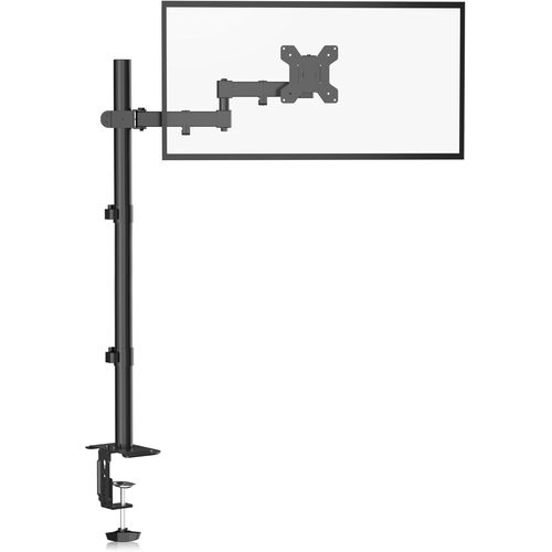 ChenQuanSarl-Support Écran Pc, Bras Écran Pour Moniteurs 13-32 Pouces, Vesa 75/100 Mm, Pied Ecran Pc Réglable En Hauteur De 80Cm, Rotation 360°, Pivotement 90°, Charge 10 Kg - Md7821