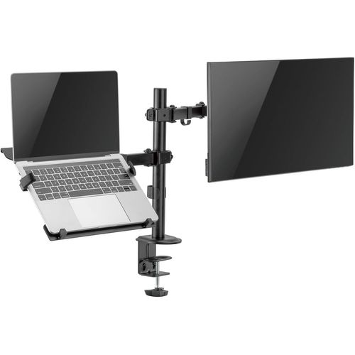 Support de bureau pour écrans jusqu'à 32 pouces (8 kg max.) et ordinateurs portables jusqu'à 15,6 pouces (4 kg max.)