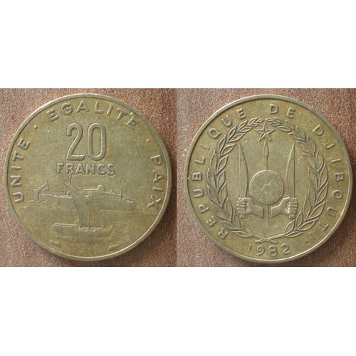 Djibouti 20 Francs 1982 Piece Afrique