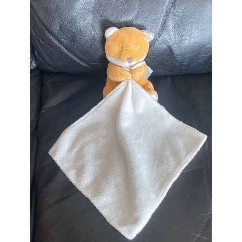 Doudou Renard  avec son mouchoir blanc Babynat Baby Nat