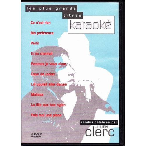 Dvd Julien Clerc- Karaoké - Les Plus Grands Titres - 10 Succès
