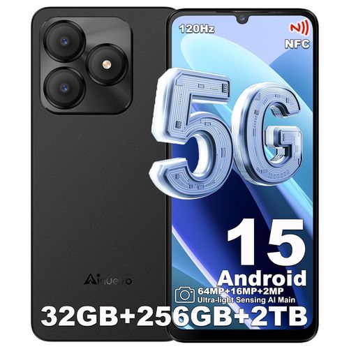 Neo S25 Pro 5G Téléphone Portable Android 15 Smartphone 32Go+256Go/2To 6,75" 120 Hz 5280mAh 64MP vidéo 4K NFC Double SIM GPS - Noir