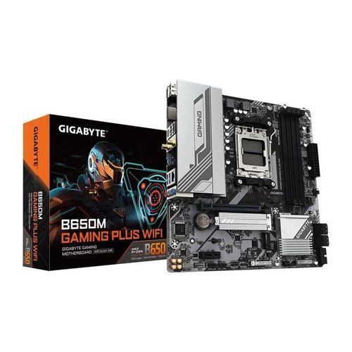 GIGABYTE B650M GAMING PLUS WIFI Scheda Madre AM5 DDR5 per Ryzen 9000 Wi-Fi 6E