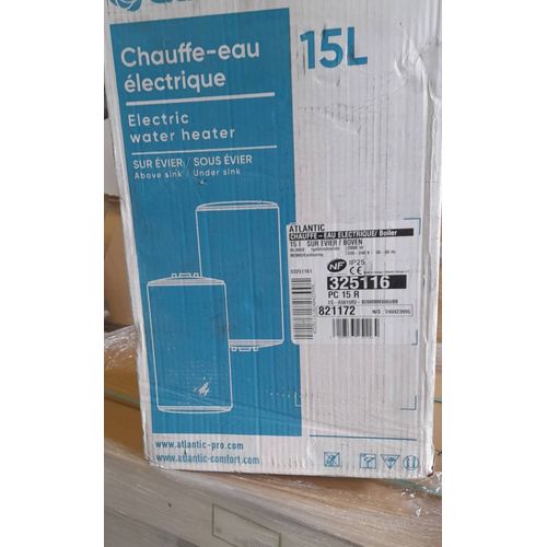 Chauffe-eau électrique ATLANTIC 15 L