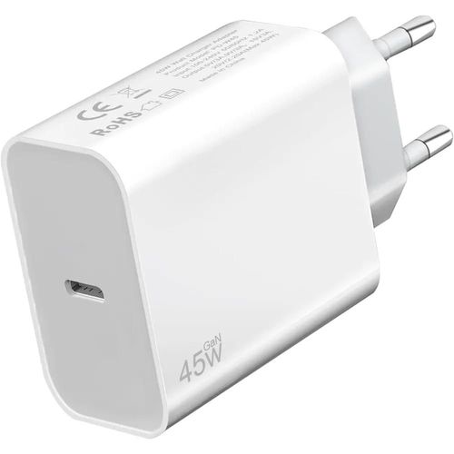 Chargeur Rapide Adaptateur USB-C 45W pour Samsung Galaxy A17 A07 A16 A36 A56 S25 - Blanc - EFConnection