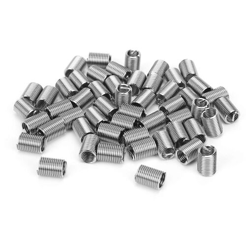 50 Pcs Filetage Réparation Inserts Fil En Acier Protection Manchon Matériel Accessoires M8 X 1.252.5d