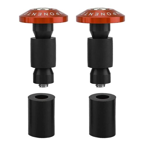 22mm 7/8 Pouces Moto Guidon Extrémité Curseur Plug Caps Pour Racing Atv Offroad Orange