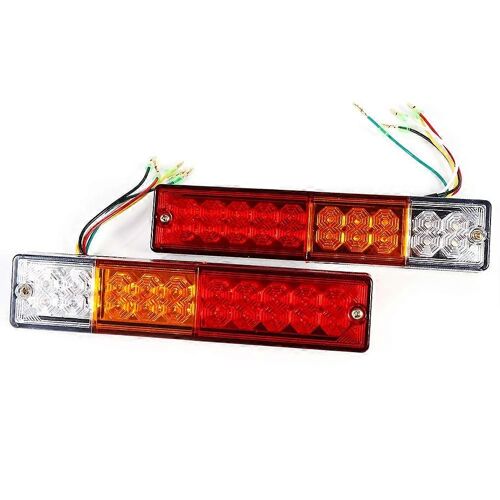 2pcs Led Queue Arrière Feux De Recul Tourner Ute Camion Remorque Caravane Indicateur 24v