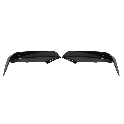 2pcs Pare-Chocs Avant Évent Canard Fendeur Gauche Droit Abs Couteau À Vent Remplacement Compatible Avec 3 Série F30 F31 F3 320i 328i M Sport Piano Noir