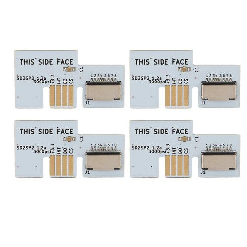 Console Micro Carte de Stockage Adaptateur Console de Jeu Lecteur de Carte Mémoire Pour GC SD2SP2 SDLoad SDL 4pcs Blanc