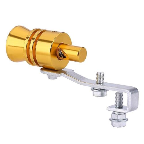 Voiture Dorée Turbo Son Échappement Sifflet Silencieux Auto Blow Off Valve Simulator L
