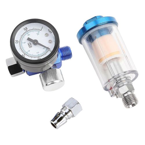 Pistolet pneumatique de pulvérisation Régulateur d'air Jauge en ligne huile Filtre à piège à eau Séparateur