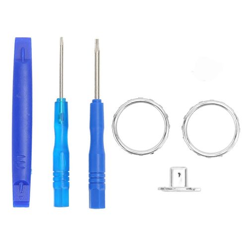 Anneaux Décoratifs Pour Manette Xbox Elite Series 2 Chrome Mat Boutons De Commutation Pièces De Rechange Argent