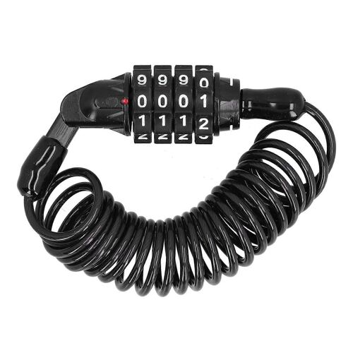 Câble Antivol Multifonctionnel Pour Casque De Moto,Combinaison De Mot De Passe À 4 Chiffres,Portable (L)