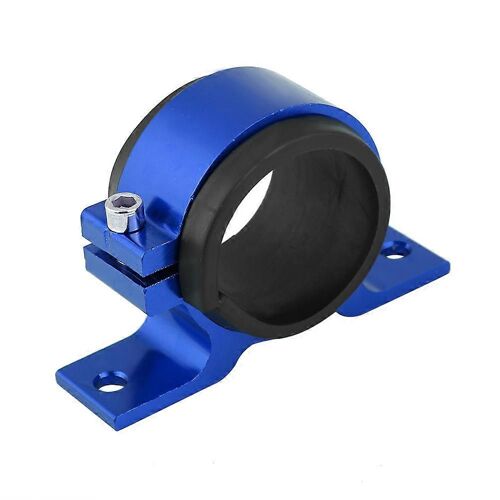 Alliage D'aluminium 50mm Voiture Pompe À Carburant Support De Montage Monofiltre Pince Berceau Bleu