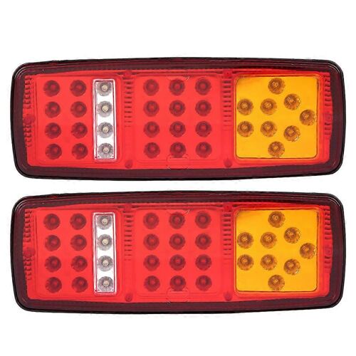 1 Paire De Voyants Led Feu De Recul De Frein Arrière Pour Remorque 12v Camion Vr