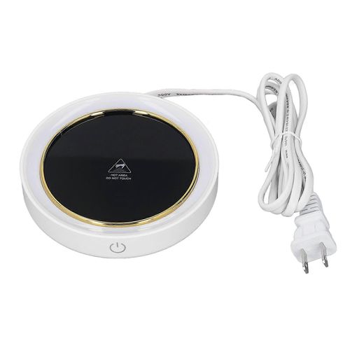 Chauffe-tasses électrique à température constante 2 modes LED Lumière Chauffe-tasses de bureau pour bureau Café Maison AC