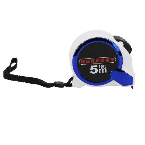 Ruban télescopique à mesurer en acier Coque PC portable Outil de mesure de travail du bois de haute précision5 mètres x 19MM