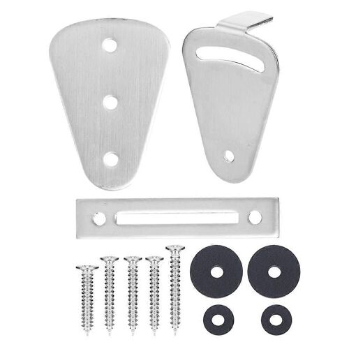 Accessoires de quincaillerie de serrure de porte robuste en acier inoxydable pour porte coulissante de rail suspendu de grange