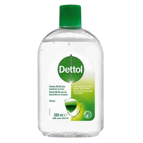 Dettol Gel Désinfectant Pour Les Mains 500ml 